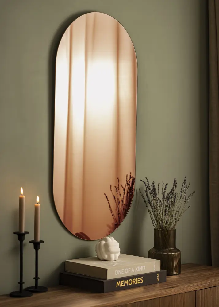 KAILA Ogledalo Ovalan Rose Gold 50x100 cm