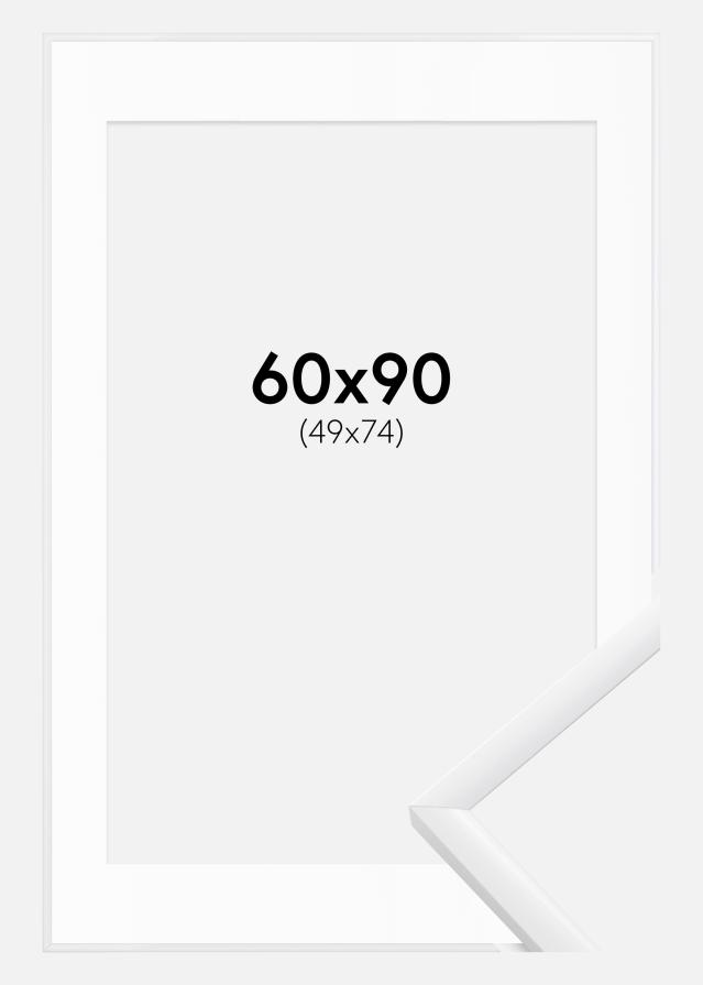 Okvir New Lifestyle Bijelo 60x90 cm - Paspartu Bijelo 50x75 cm