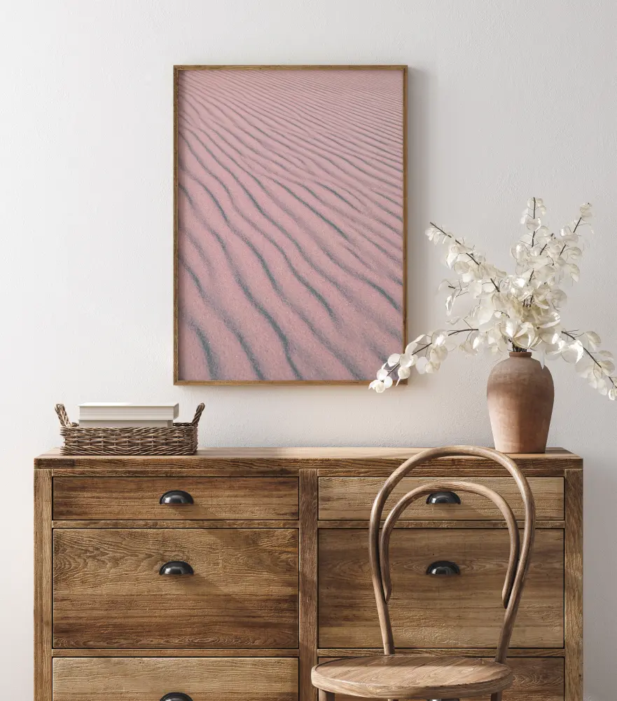 Pink Sandy Waves Plakat