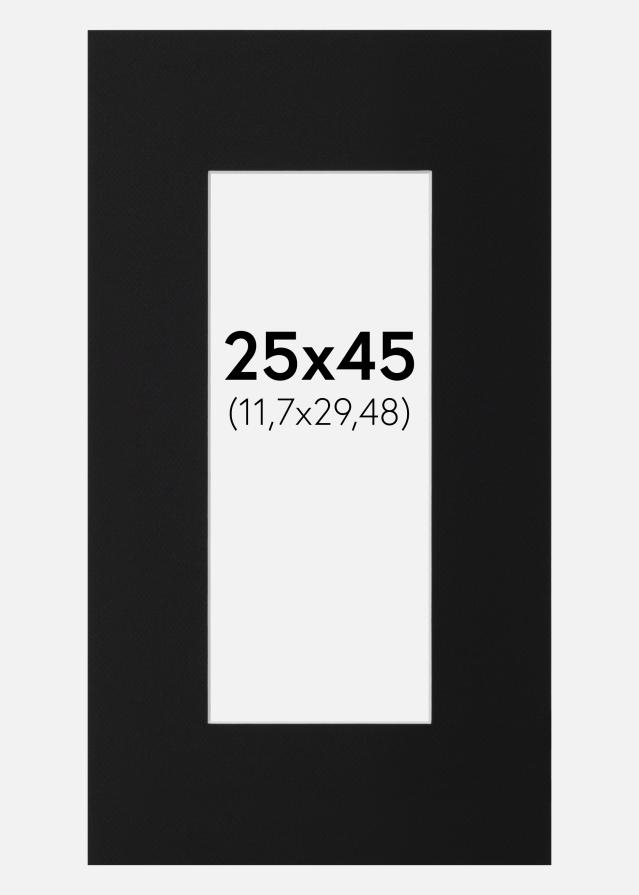 Paspartu Crni Standard (Bijela Jezgra) 25x45 cm (11,7x29,48)