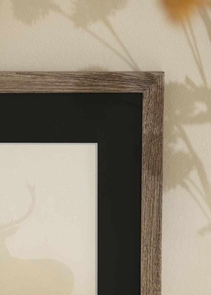 Okvir Fiorito Orah 40x50 cm - Paspartu Crno 12x16 inches