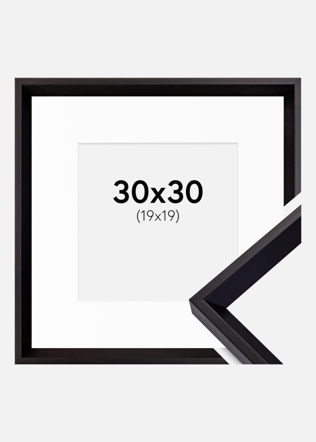 Okvir Globe Crno 30x30 cm - Paspartu Bijelo 20x20 cm