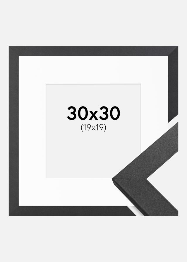 Okvir Graphite Wood 30x30 cm - Paspartu Bijelo 20x20 cm