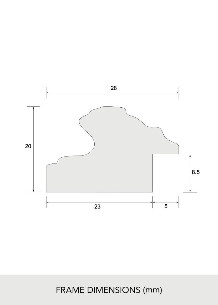 Okvir Swirl Akrilno staklo Zlato 30x40 cm