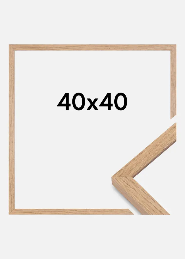 Okvir Montgomery Mat Antirefleksno staklo Hrast 40x40 cm