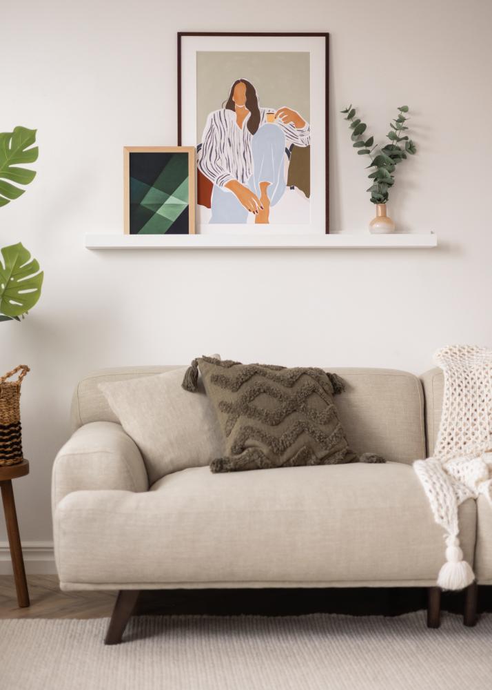 KAILA Polica za slike Bijela 120 cm