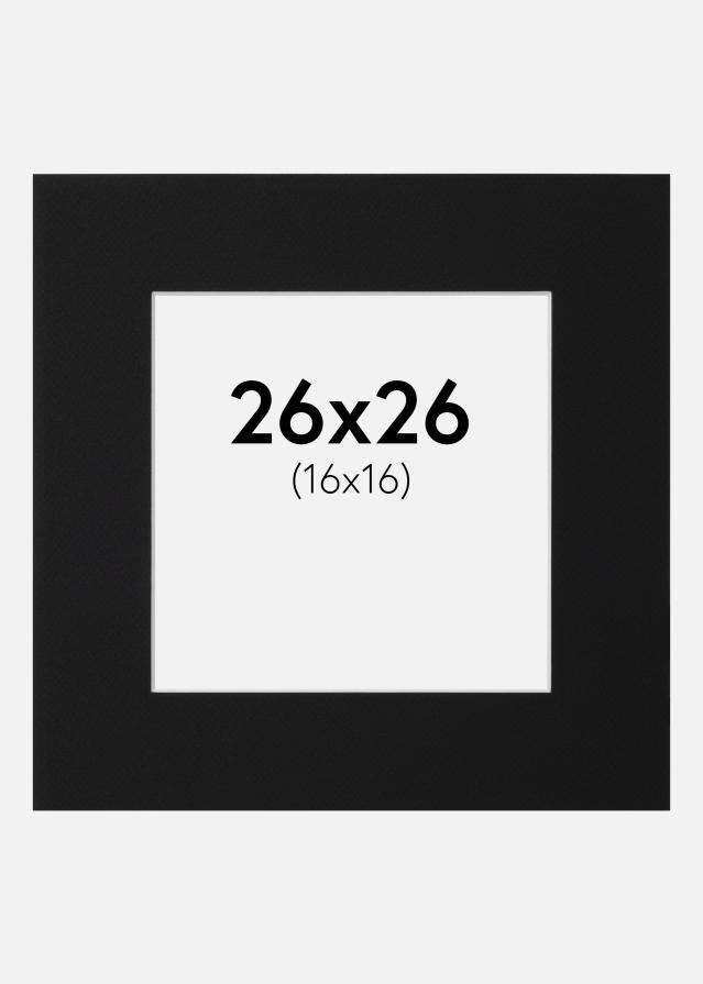 Paspartu Crni Standard (Bijela Jezgra) 26x26 cm (16x16)