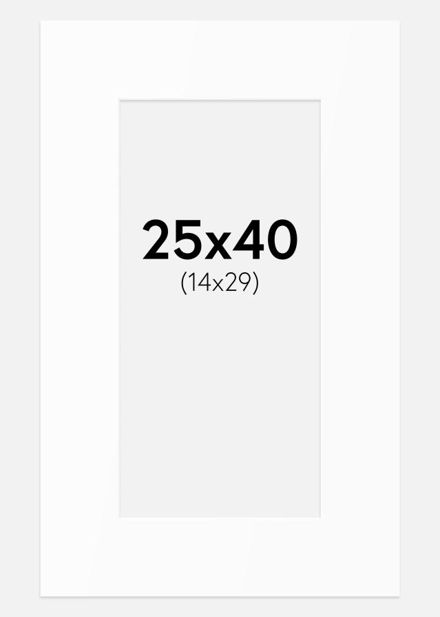 Paspartu Bijeli Standard (Bijela Jezgra) 25x40 cm (14x29)