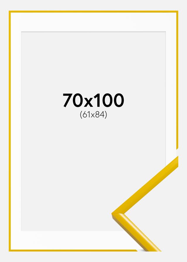 Okvir New Lifestyle Žuta 70x100 cm - Paspartu Bijelo 62x85 cm