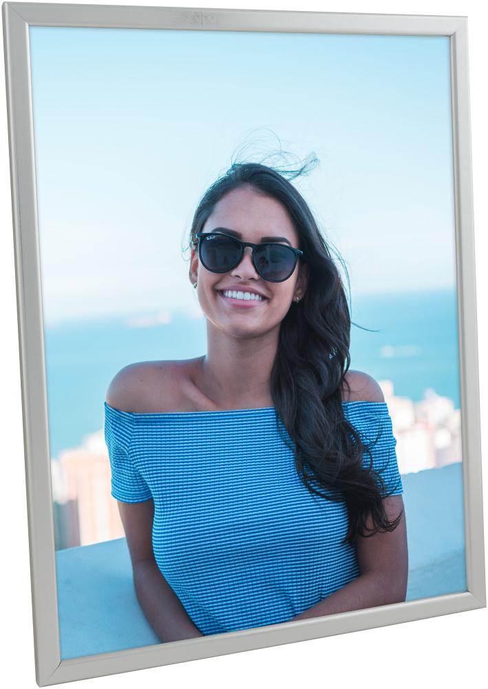 Okvir Slim Mat Antirefleksno staklo Srebro 30x45 cm