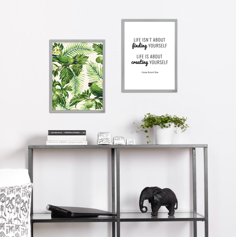 Okvir Slim Mat Antirefleksno staklo Srebro 9x12 cm