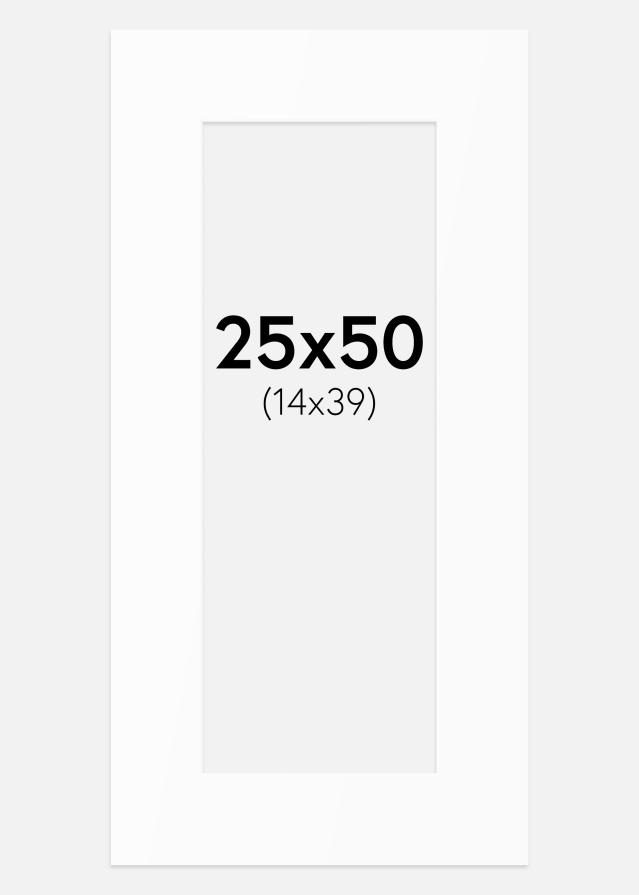 Paspartu Bijeli Standard (Bijela Jezgra) 25x50 cm (14x39)