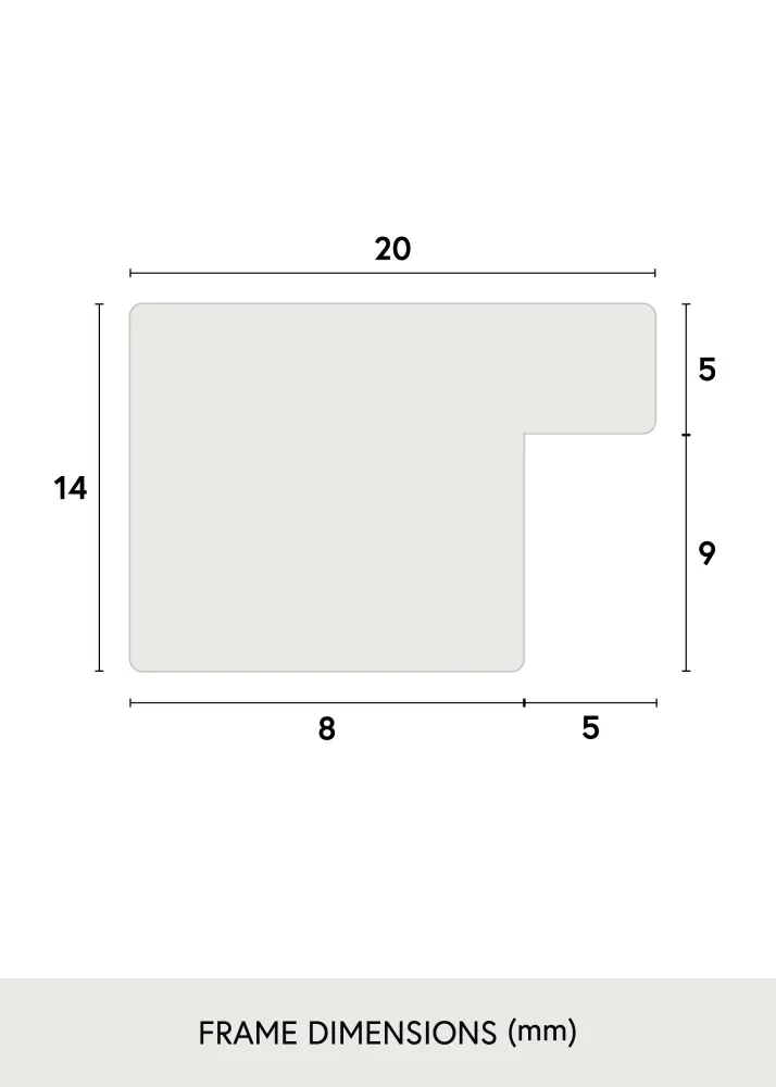 Okvir BGA Classic Akrilno staklo Hrast 61x91,5 cm