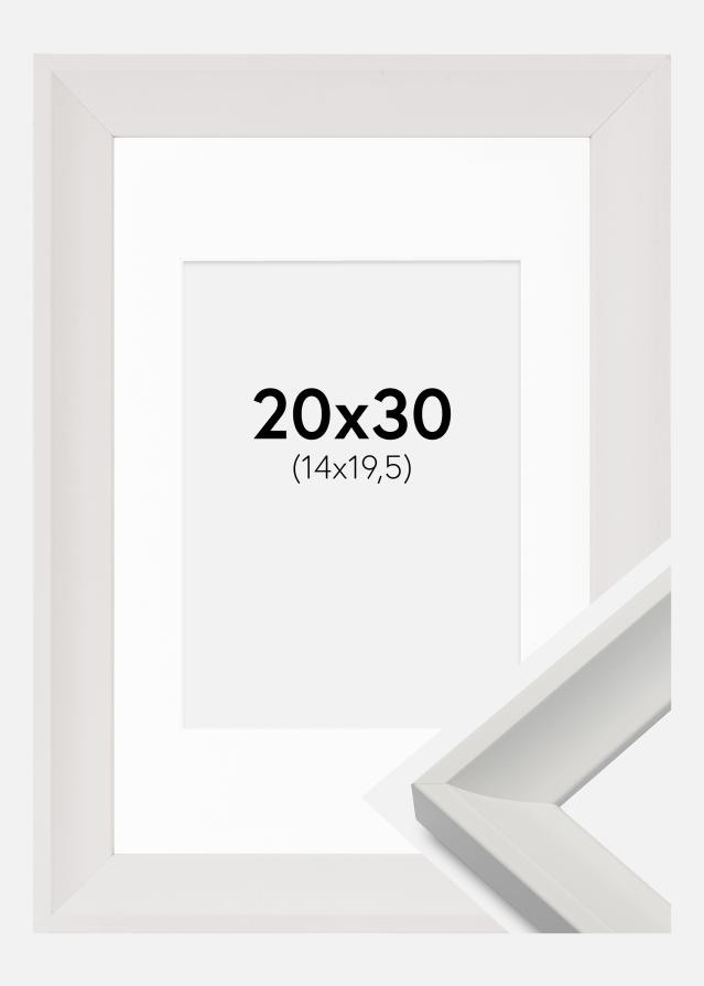 Okvir Öjaren Bijelo 20x30 cm - Paspartu Bijelo 15x21 cm (A5)