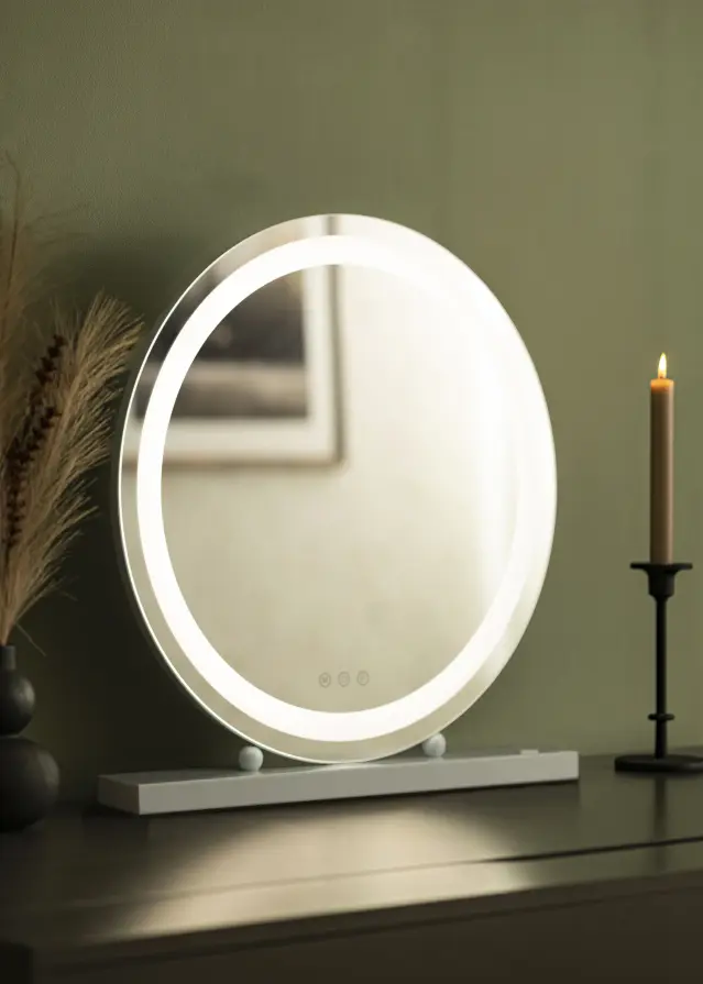 KAILA Kozmetičko ogledalo Round LED Bijelo 50 cm Ø