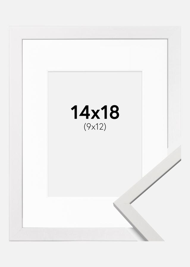 Okvir Edsbyn Bijelo 14x18 cm - Paspartu Bijelo 10x13 cm