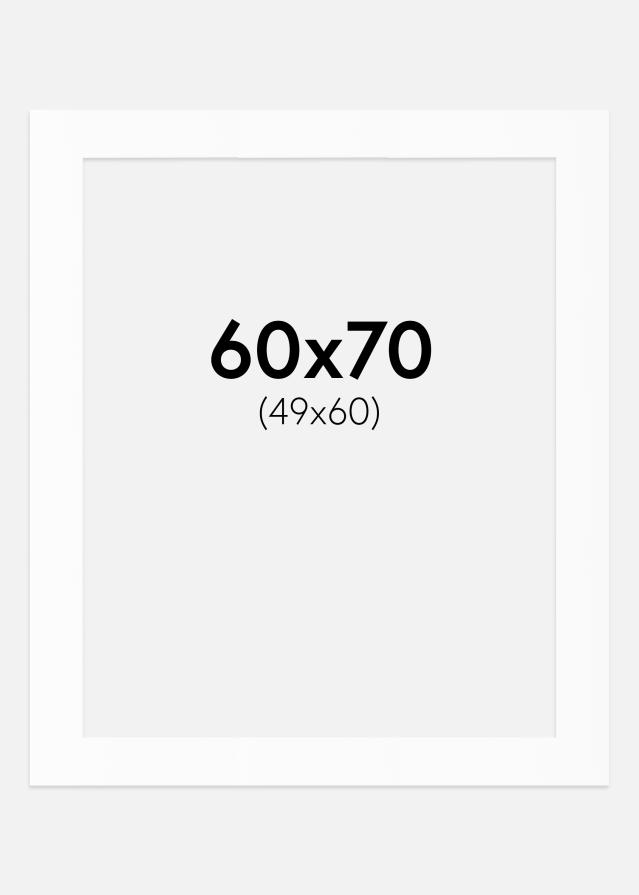 Paspartu Bijeli Standard (Bijela Jezgra) 60x70 cm (49x60)