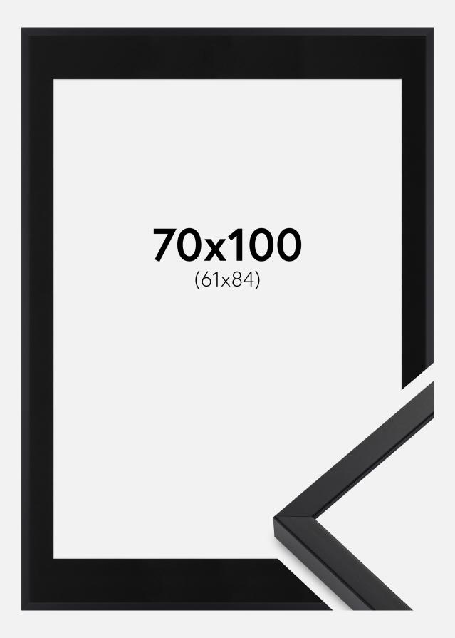 Okvir E-Line Wide Crno 70x100 cm - Paspartu Crno 62x85 cm