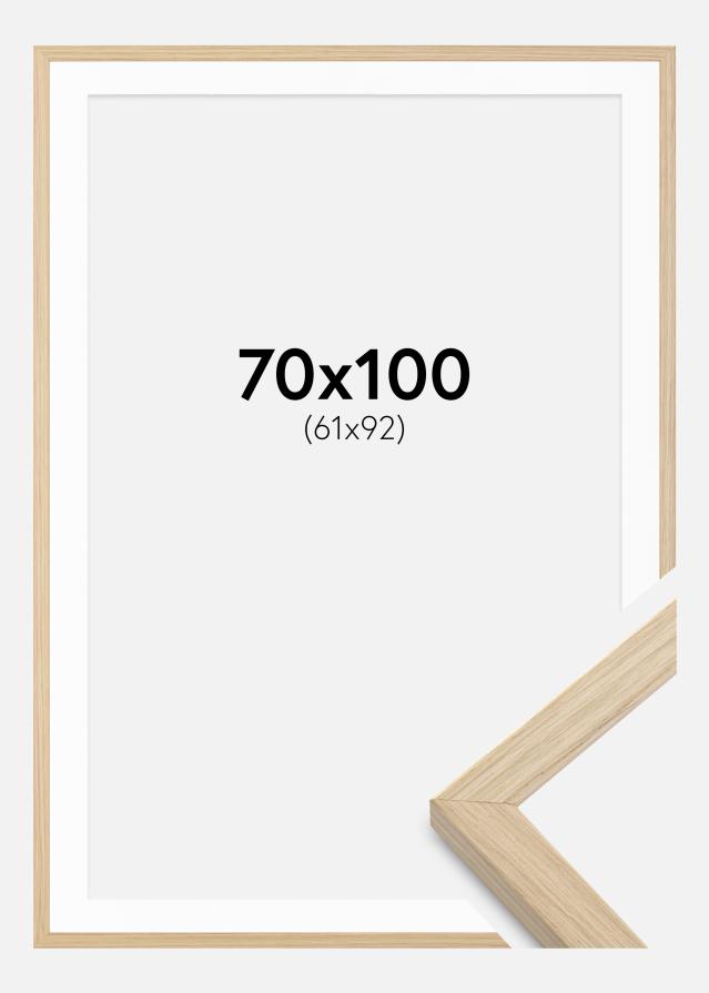 Okvir Grimsåker Hrast 70x100 cm - Paspartu Bijelo 62x93 cm