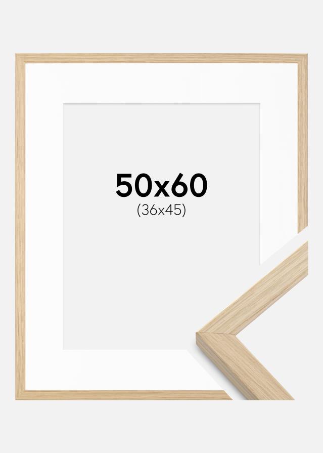 Okvir Grimsåker Hrast 50x60 cm - Paspartu Bijelo 37x46 cm