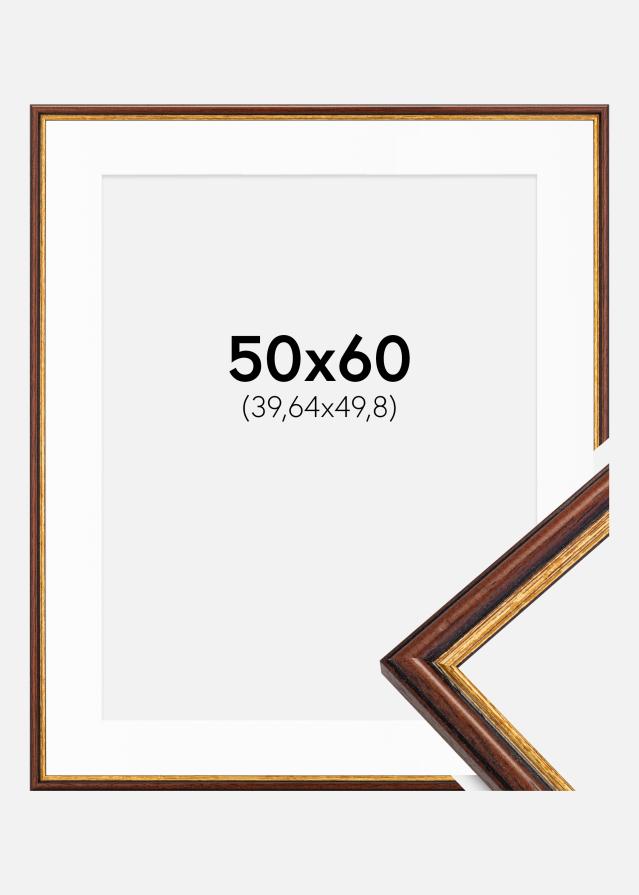 Okvir Horndal Smeđa 50x60 cm - Paspartu Bijelo 16x20 inches