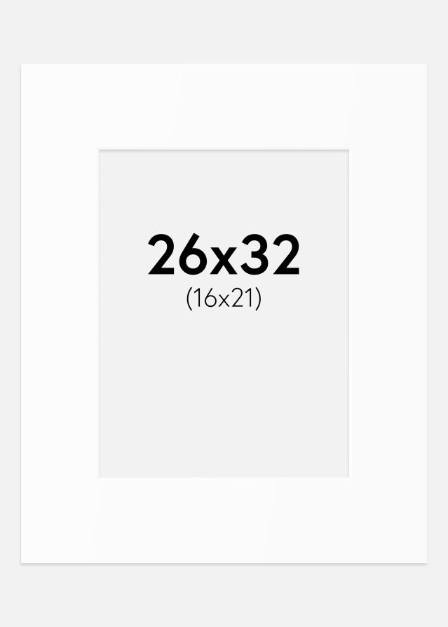 Paspartu Bijeli Standard (Bijela Jezgra) 26x32 cm (16x21)