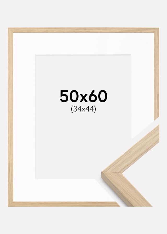 Okvir Grimsåker Hrast 50x60 cm - Paspartu Bijelo 35x45 cm
