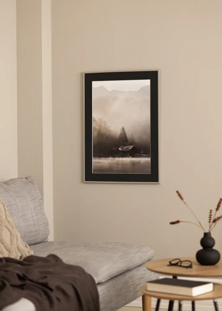 Okvir New Lifestyle Earth Grey 60x80 cm - Paspartu Crno 50x70 cm