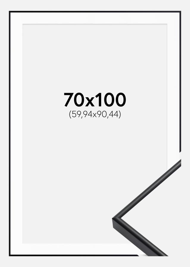 Okvir Visby Crno 70x100 cm - Paspartu Bijelo 24x36 inches