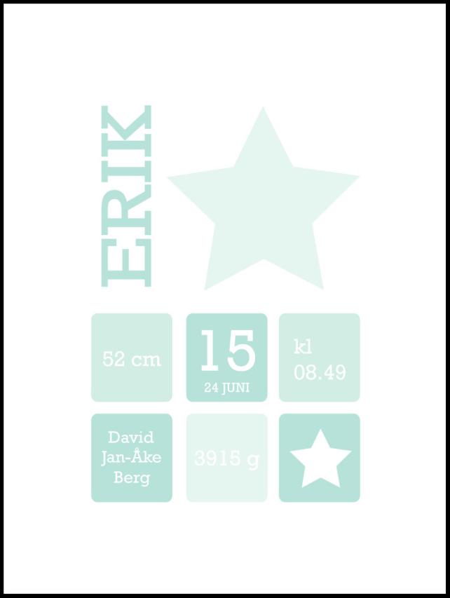 Star Birth Plakat II Green
