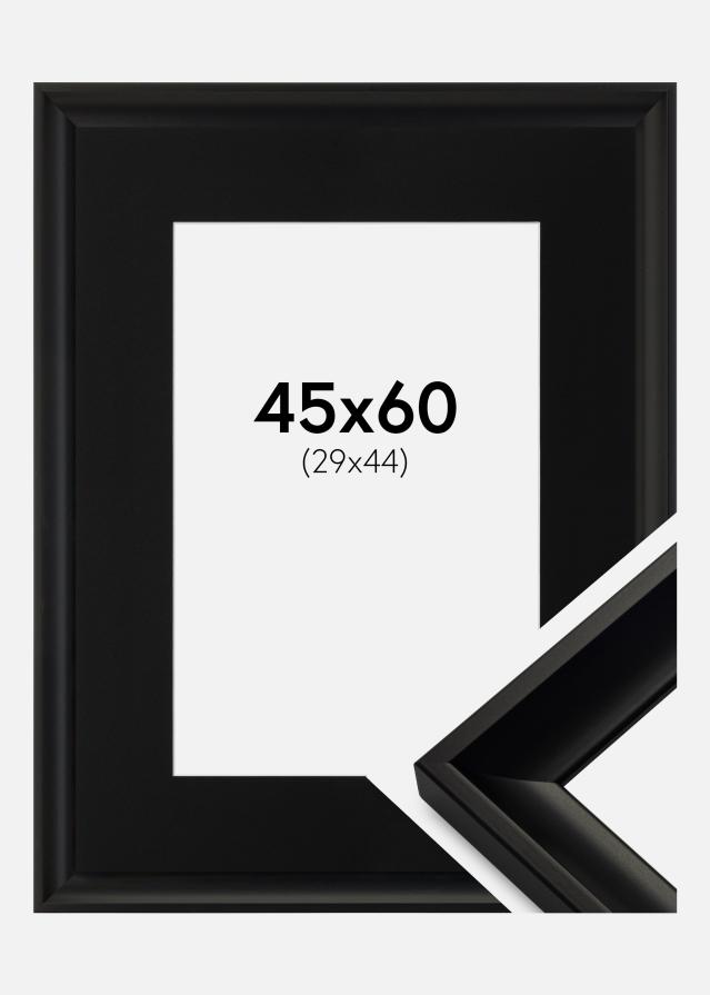 Okvir Öjaren Crno 45x60 cm - Paspartu Crno 30x45 cm
