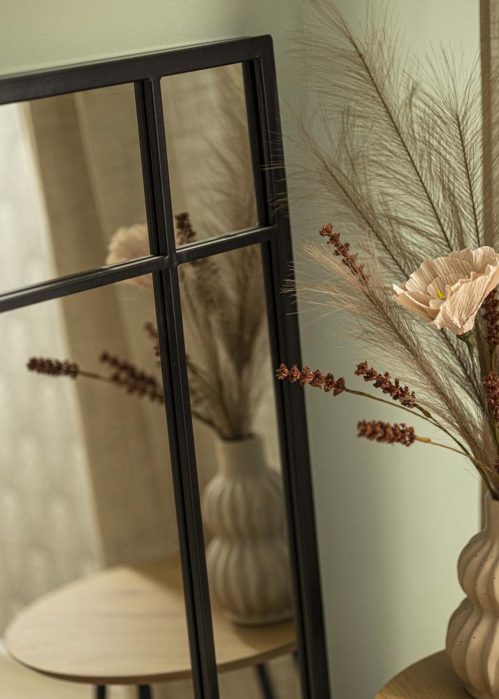 Ogledalo Window Crno 70x100 cm