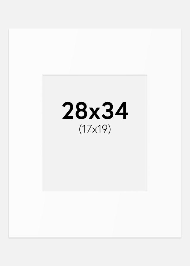 Paspartu Bijeli Standard (Bijela Jezgra) 28x34 cm (17x19)