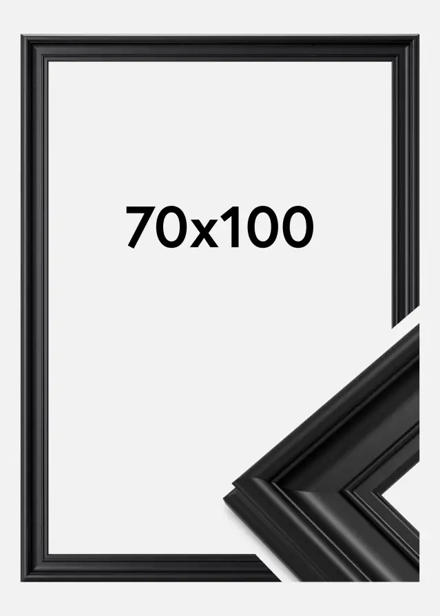 Okvir Mora Premium Akrilno staklo Crno 70x100 cm