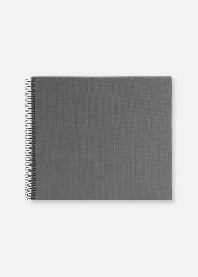 Bella Vista Spiralni album Siva - 35x30 cm (40 Crne Stranice / 20 listova)
