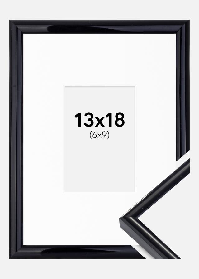 Okvir Victoria Crno 13x18 cm - Paspartu Bijelo 7x10 cm