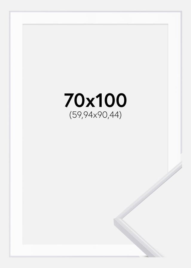 Okvir Visby Bijelo 70x100 cm - Paspartu Bijelo 24x36 inches