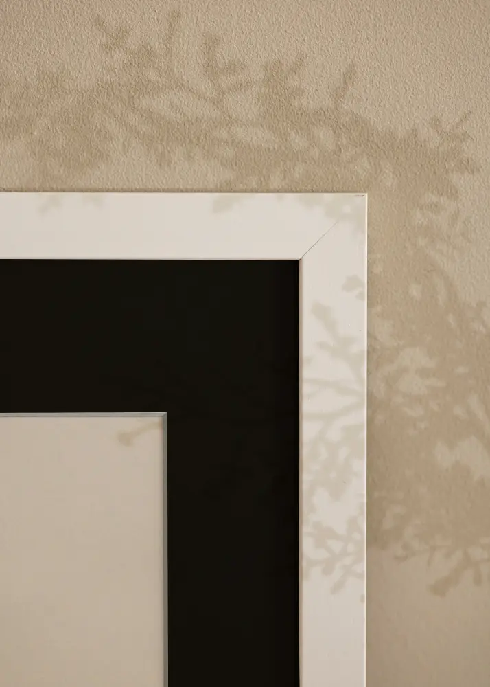 Okvir White Wood 50x100 cm - Paspartu Crno 30x80 cm