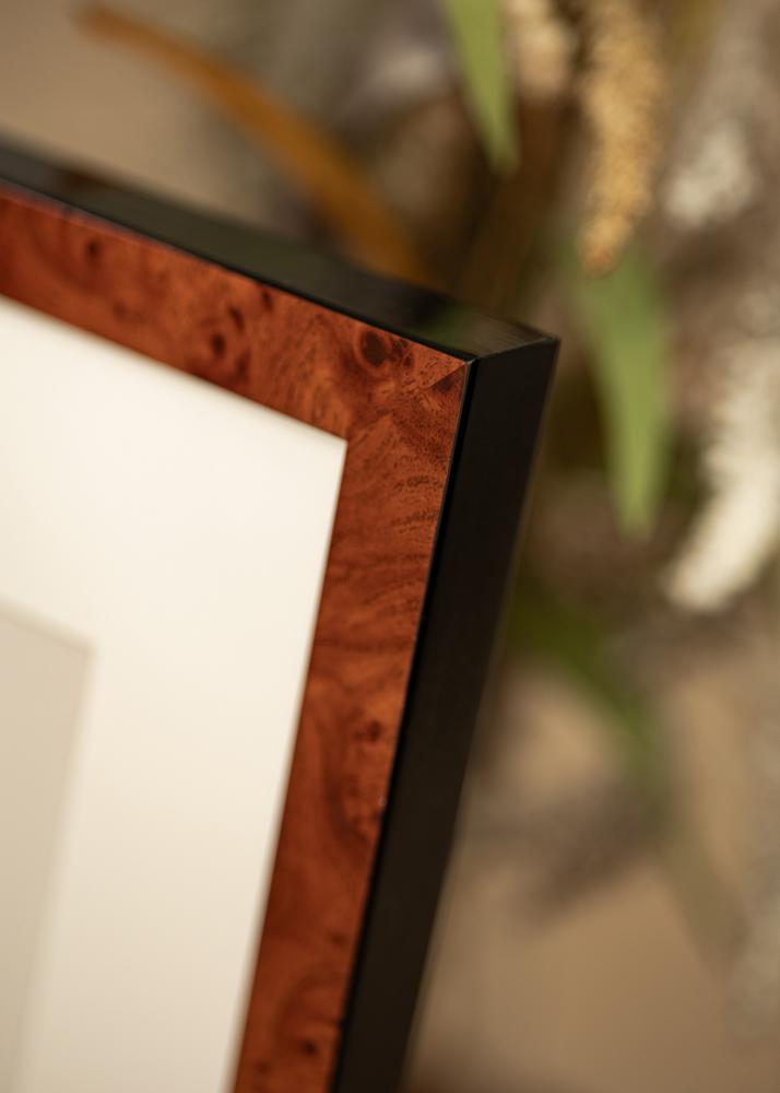 Okvir Hermes Akrilno staklo Burr Walnut 15x21 cm (A5)