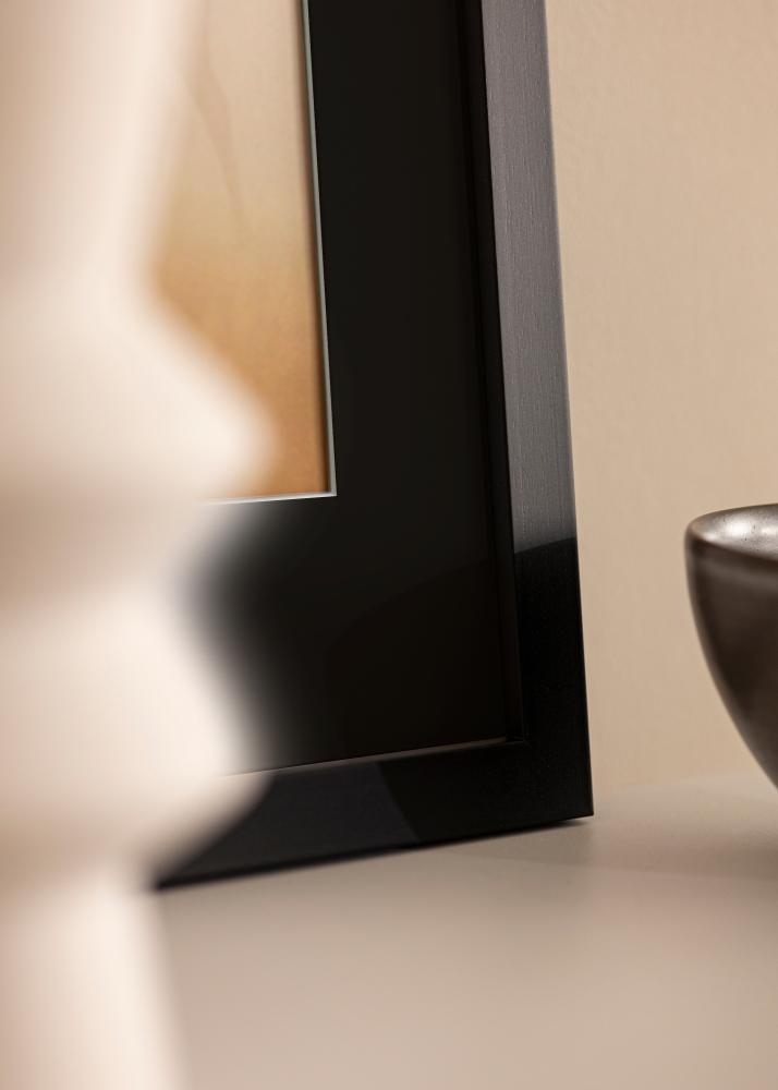 Okvir Black Wood 50x60 cm - Paspartu Crno 40x50 cm