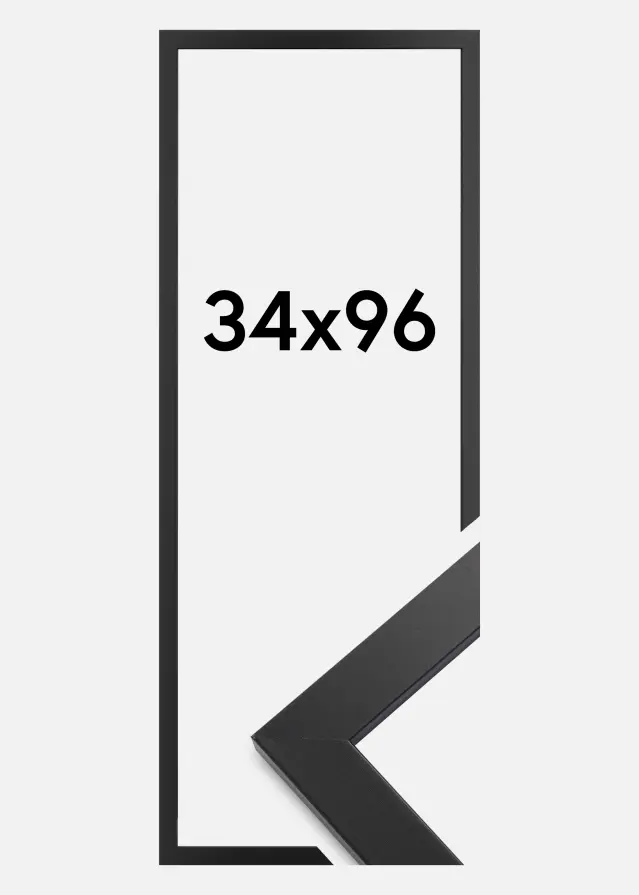 Okvir Black Wood Akrilno staklo 34x96 cm