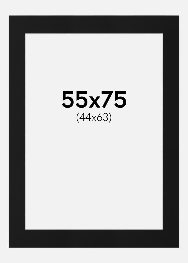 Paspartu Crni Standard (Bijela Jezgra) 55x75 cm (44x63)