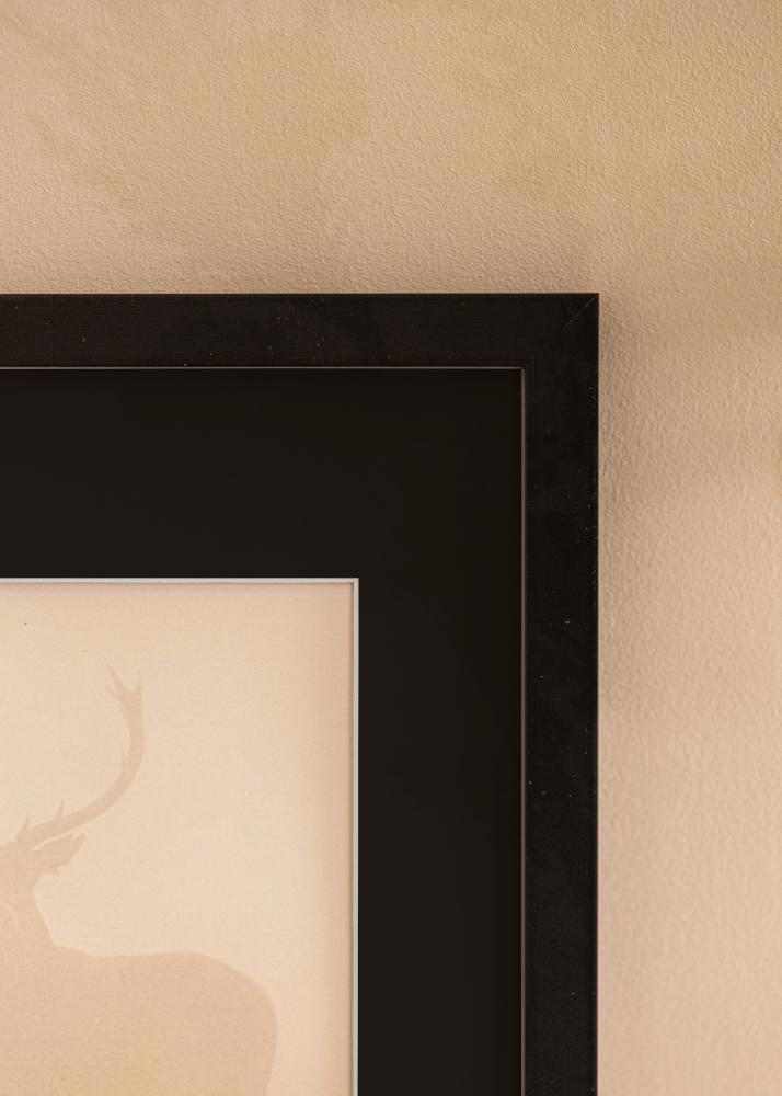 Okvir Black Wood 50x60 cm - Paspartu Crno 40x50 cm