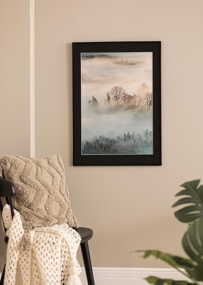 Okvir New Lifestyle Mat Crna 30x30 cm - Paspartu Crno 8x8 inches