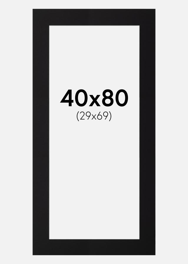 Paspartu Canson Crno Bijeli unutarnji rub 40x80 cm (29x69)