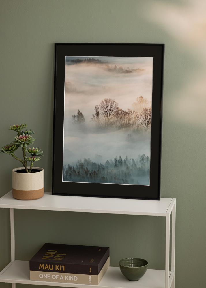 Okvir New Lifestyle Mat Crna 30x30 cm - Paspartu Crno 8x8 inches