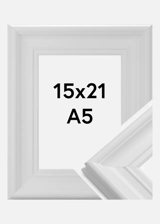 Okvir Mora Premium Bijelo 15x21 cm (A5)