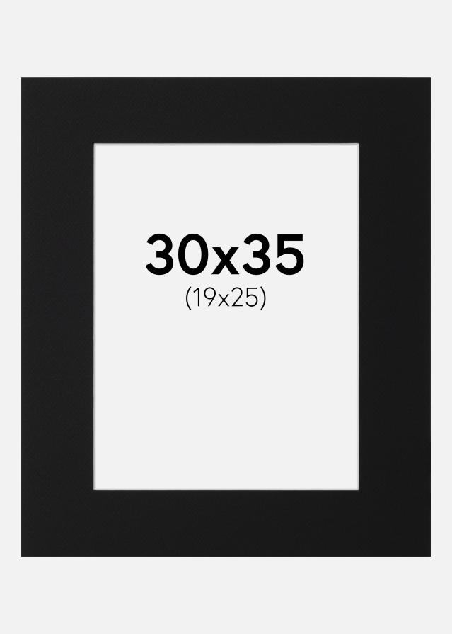 Paspartu Crni Standard (Bijela Jezgra) 30x35 cm (19x25)