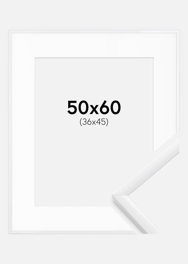 Okvir New Lifestyle Bijelo 50x60 cm - Paspartu Bijelo 37x46 cm