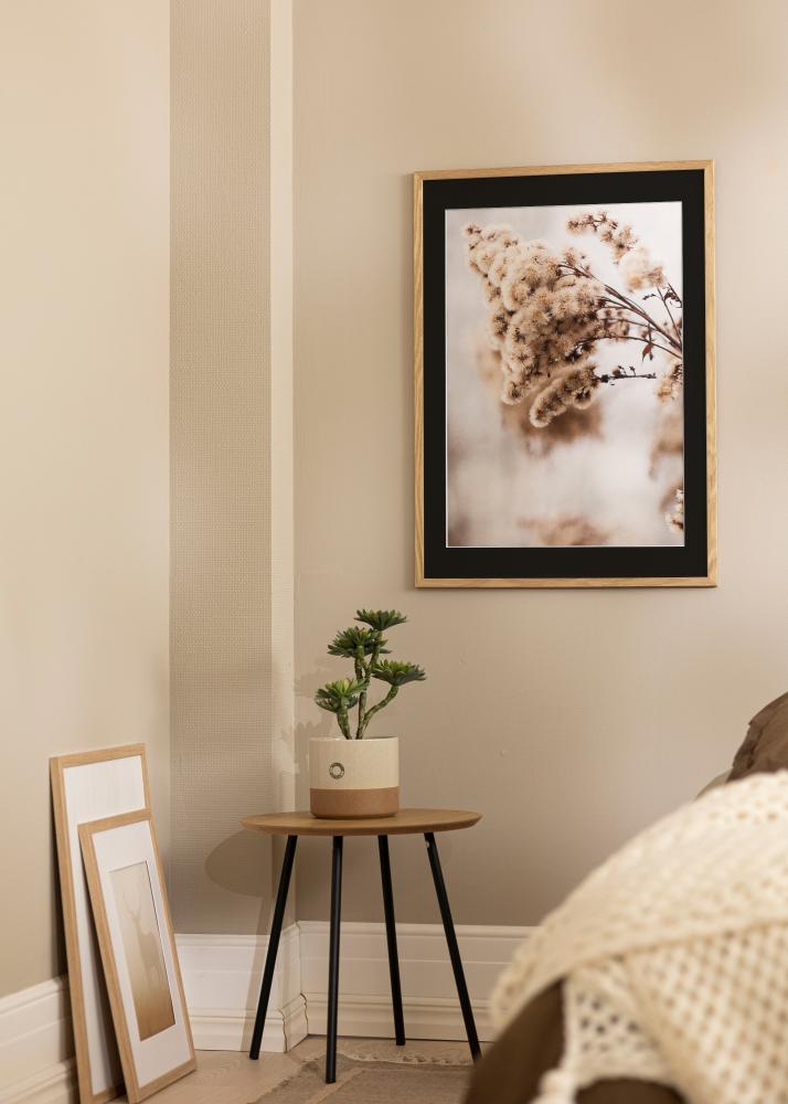 Okvir Trendy Hrast 50x60 cm - Paspartu Crno 35x45 cm